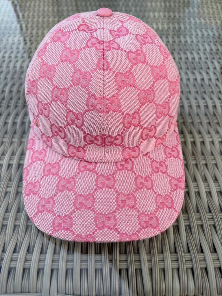 Gucci Roze Pet met GG Monogram, Ophalen of Verzenden, Zo goed als nieuw, One size fits all, Pet