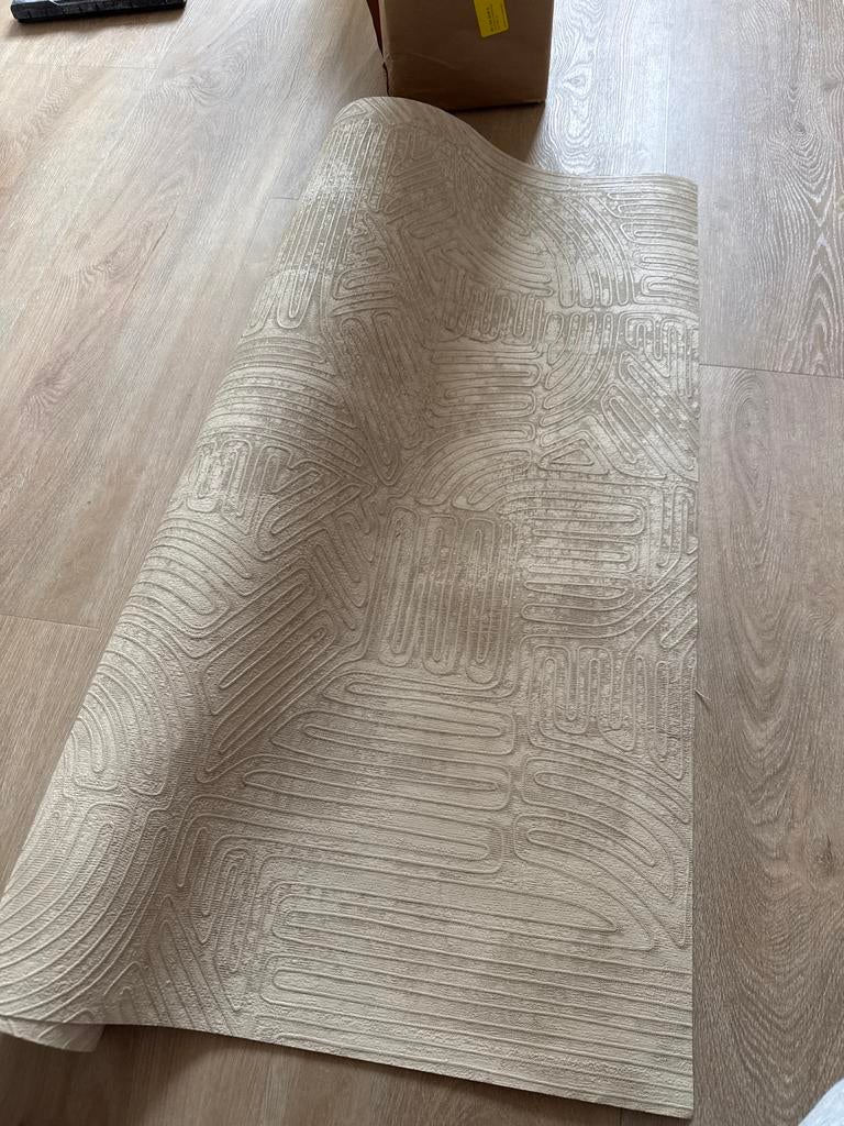 Arte Tali Tamba 60723 Behang - 1 Volledige Baan + Reststukke, Ophalen of Verzenden, Minder dan 10 m², Beige