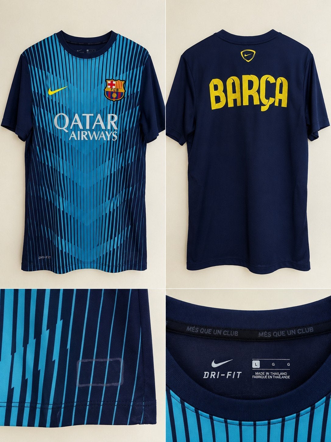 Nike FC Barcelona pre-match shirt L 2014/15 – treble seizoen, Sport en Fitness, Maat L, Ophalen of Verzenden, Gebruikt, Shirt