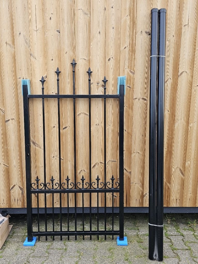 2e keus smeedijzeren inlooppoort 90x170cm helemaal compleet!
