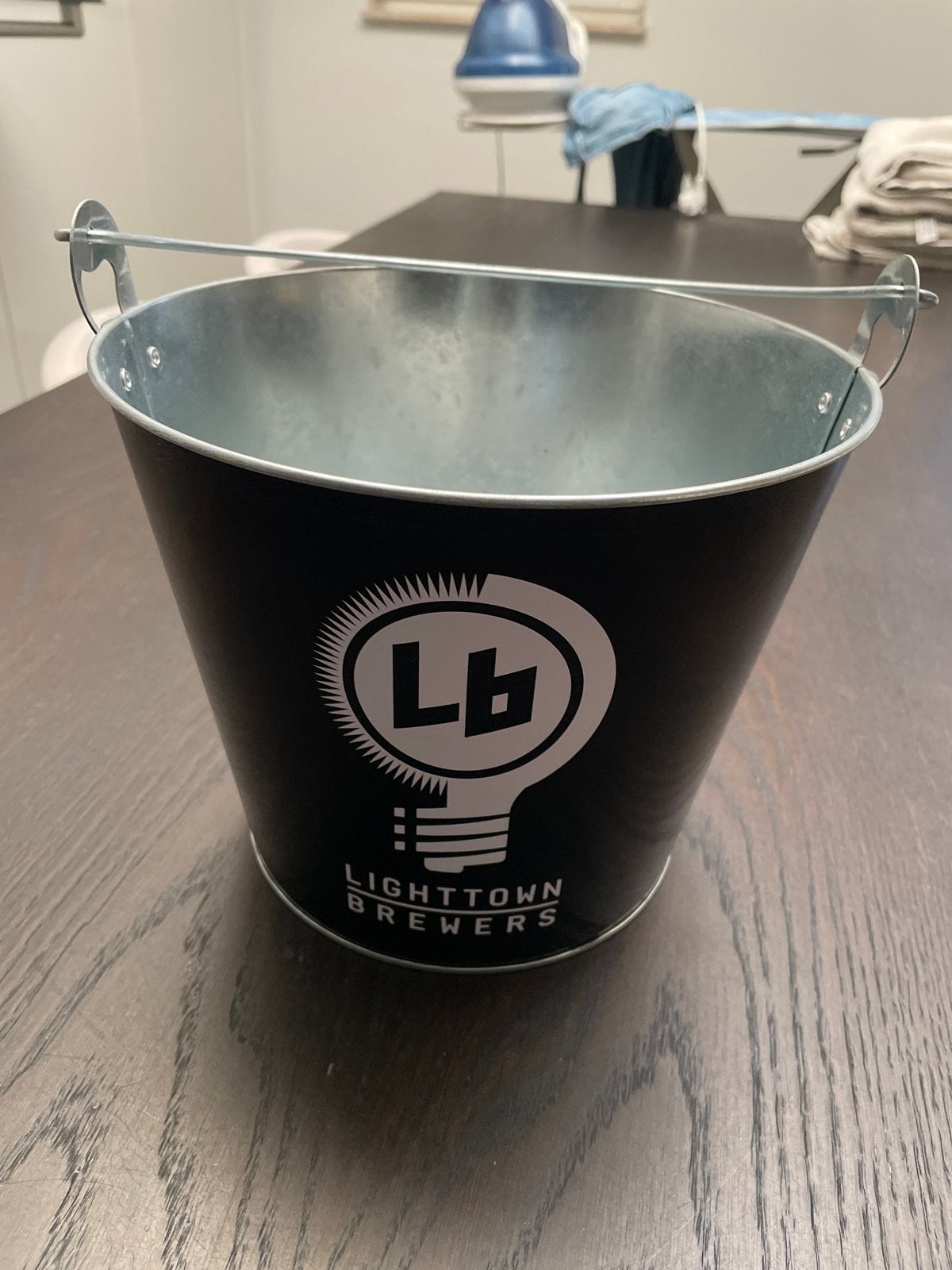Bier bucket Lighttown Brewers - Zwart/Zilver, Ophalen of Verzenden, Nieuw, Zwart, Metaal