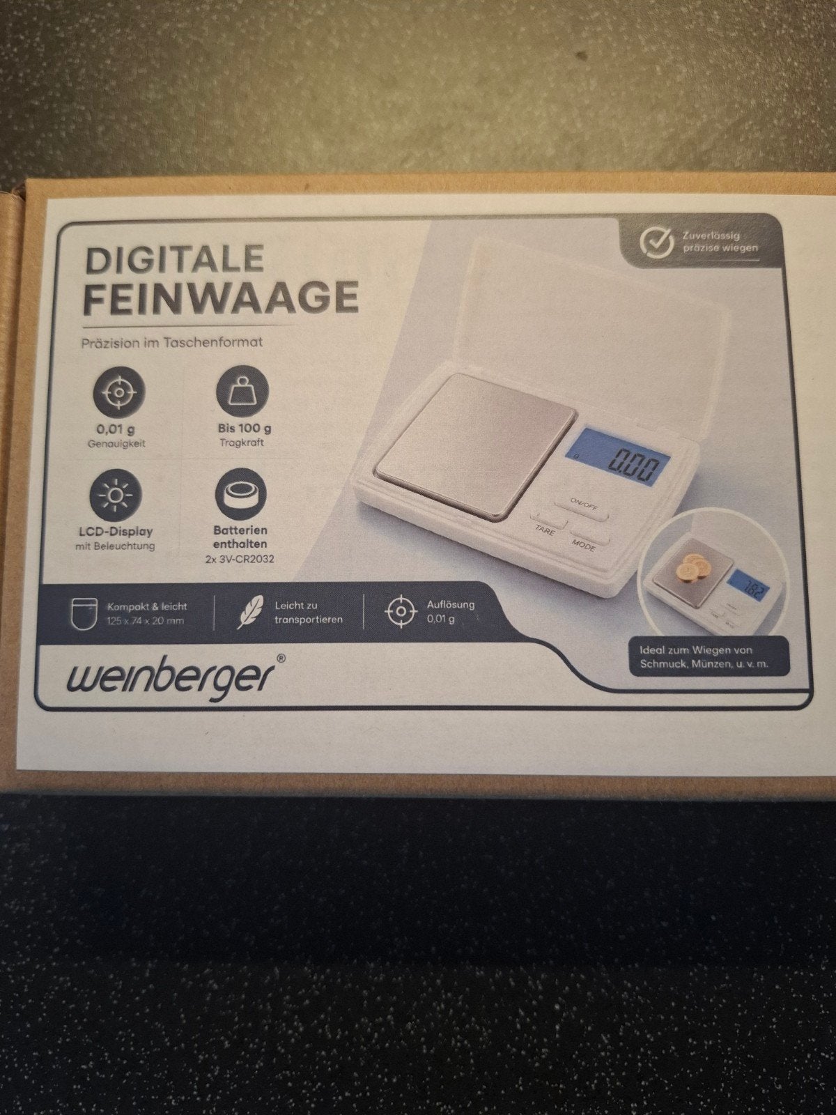 Digitale precisie weegschaal - Weinberger, Ophalen of Verzenden, Nieuw