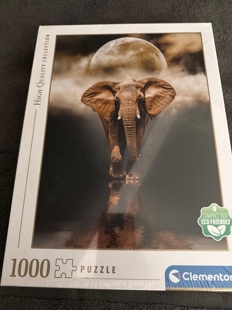 Nieuwe Clementoni legpuzzel 1000 stukjes - Olifant, Ophalen of Verzenden, 500 t/m 1500 stukjes, Nieuw, Legpuzzel