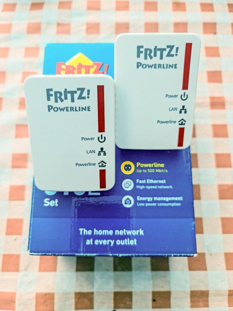 Fritz! Powerline 510E set van twee, Ophalen of Verzenden, Gebruikt, FritzBox Fritz!Box