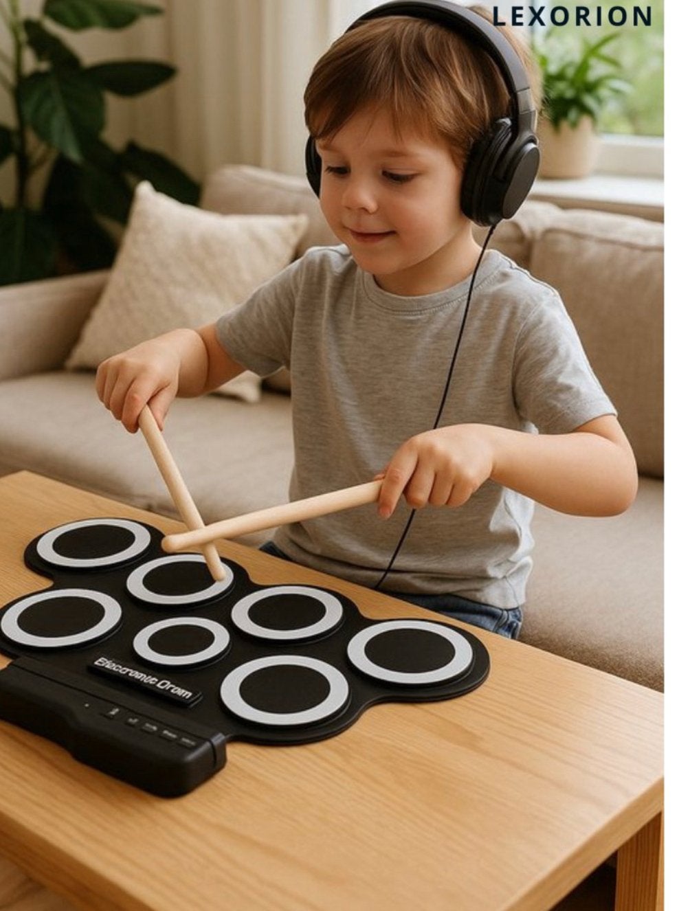 Nieuw Premium Elektronisch Drumstel voor Kinderen - Lexorion, Muziek en Instrumenten, Ophalen of Verzenden, Nieuw, Overige merken