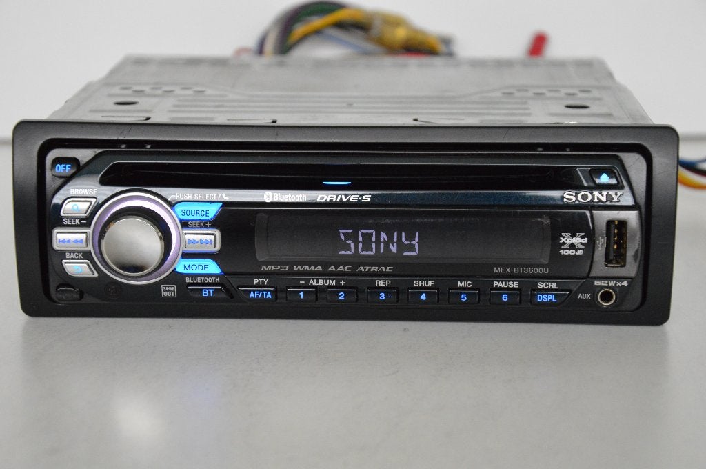 SONY  MEX-BT3600U  MP3  AUX  USB  BLUETOOTH, Ophalen of Verzenden, Zo goed als nieuw