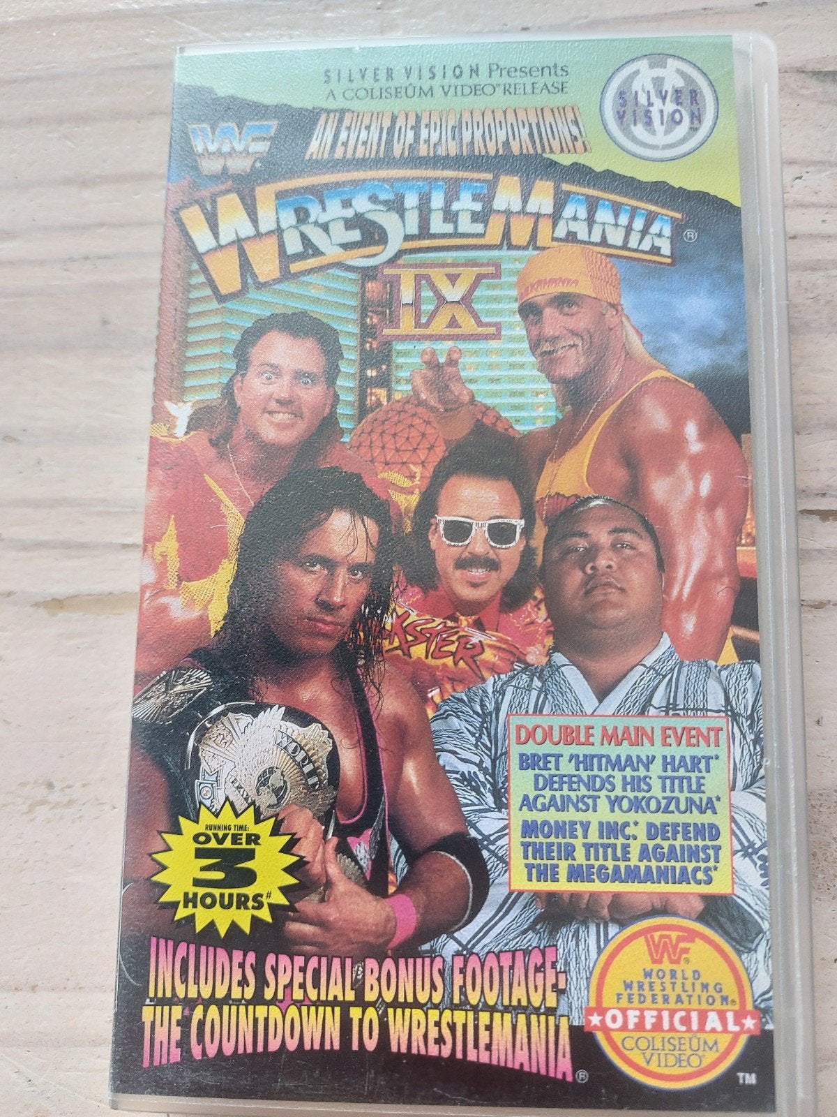Wwf wrestling wrestlemania 9 videoband, Alle leeftijden, Ophalen of Verzenden, Gebruikt