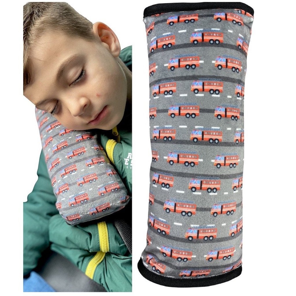 Zachte gordelbeschermers voor kinderen-brandweer / schaapjes, Overige merken, Autogordel, 15 t/m 36 kg, Nieuw