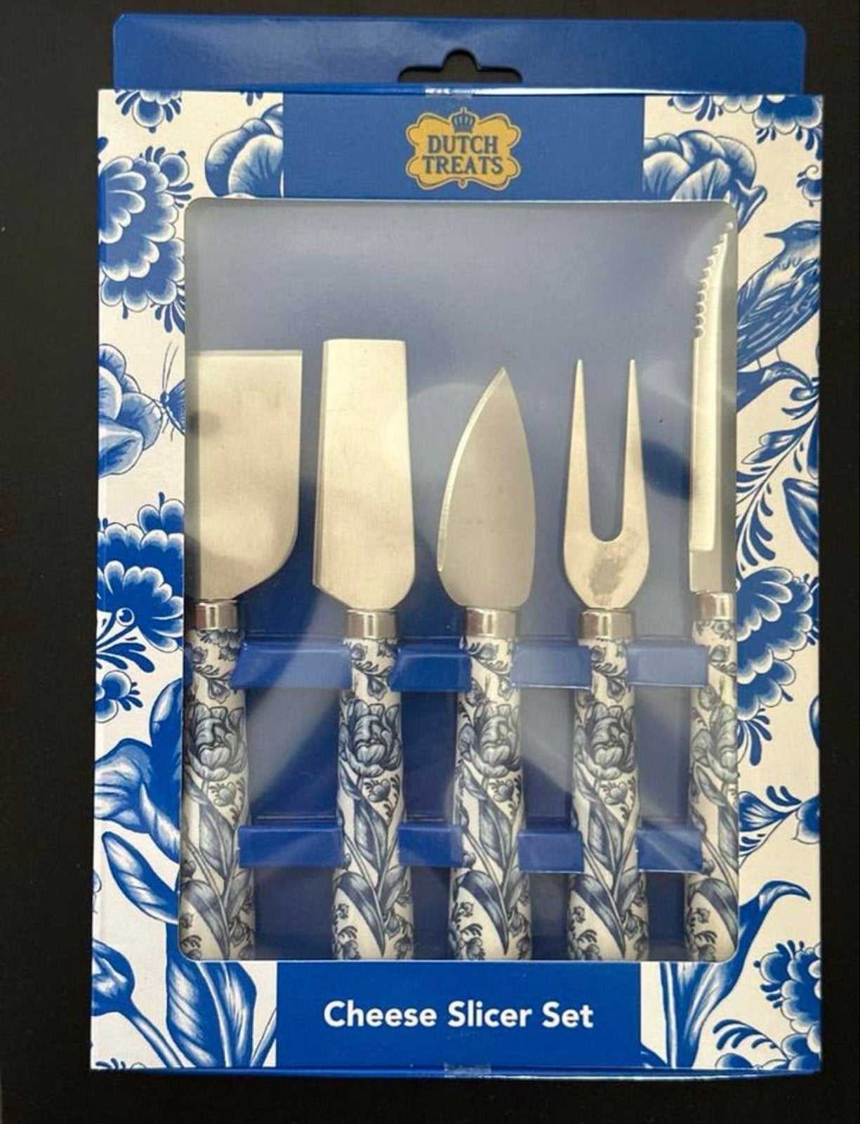 Nieuwe Kaasset Delftsblauw - Dutch Treats, ongeopend, Overige materialen, Bestekset, Overige typen, Nieuw