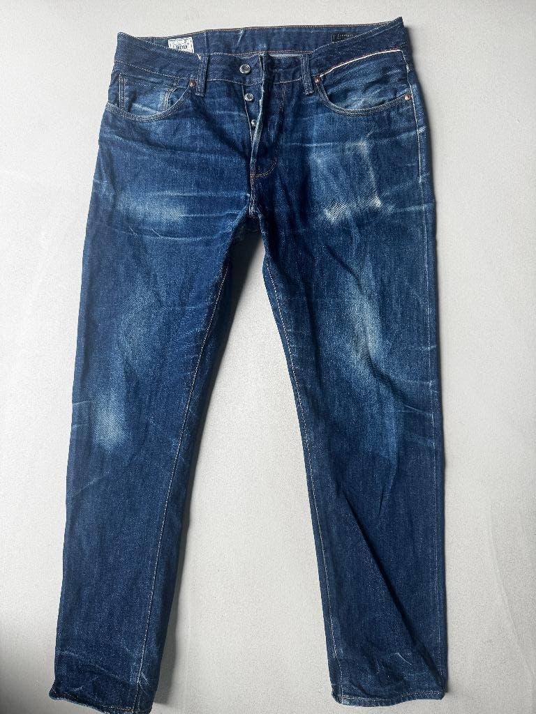 benzak jeans b-03 selvedge, Kleding | Heren, Spijkerbroeken en Jeans, W33 - W34 (confectie 48/50), Gedragen, Benzak, Verzenden