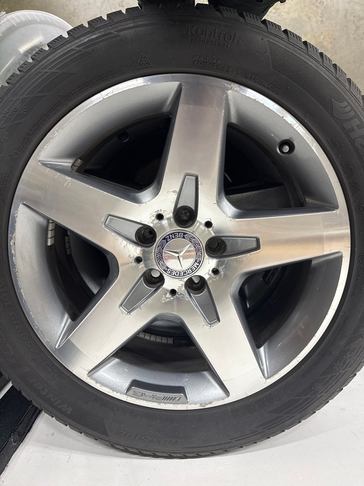 Mercedes-Benz Velgen met Hankook Winterbanden, Ophalen, Gebruikt