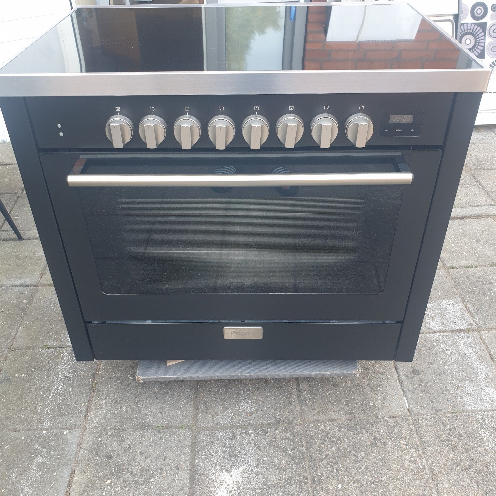 inductie fornuis 90cm, Ophalen, 60 cm of meer, Zo goed als nieuw, Inductie
