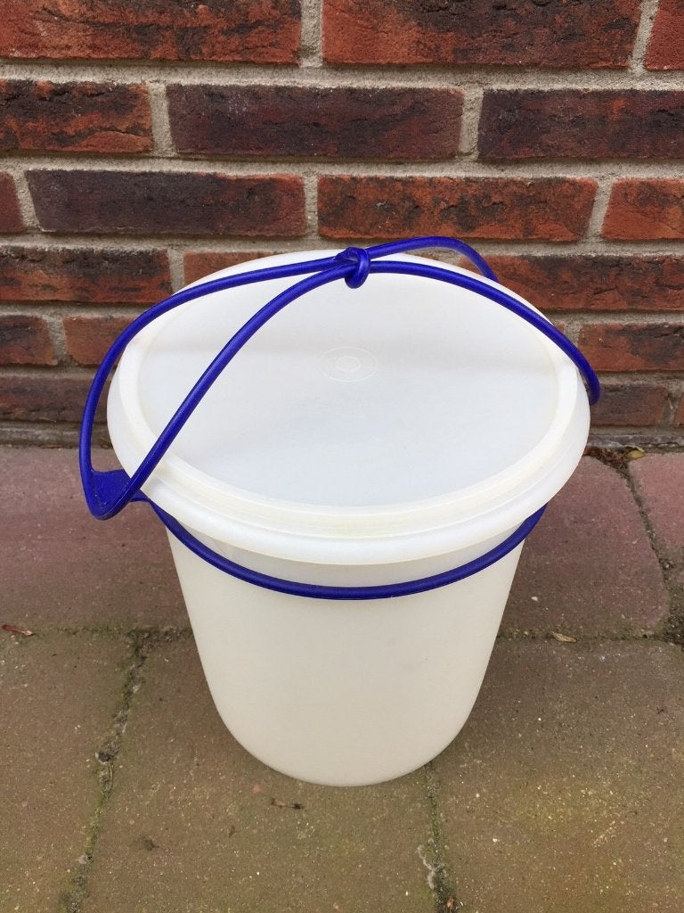 Z.G.A.N. wasemmer +DONKER BLAUW HENGSEL emmer TUPPERWARE, Blauw, Ophalen of Verzenden, Zo goed als nieuw, Overige typen