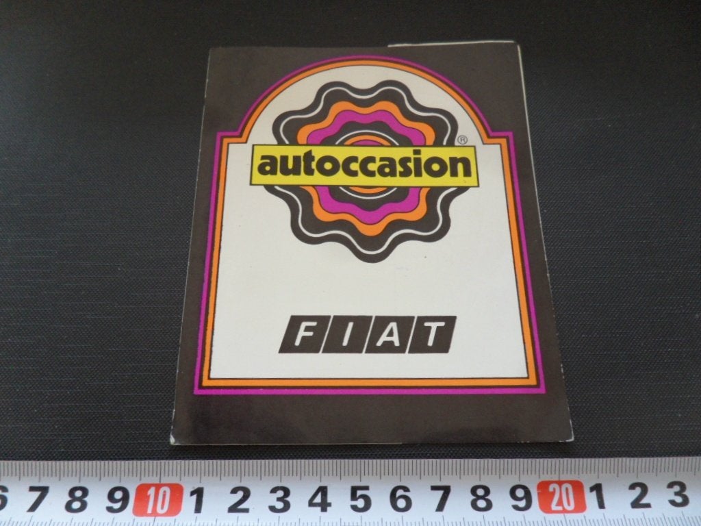sticker FIAT autoccasion, Ophalen, Zo goed als nieuw