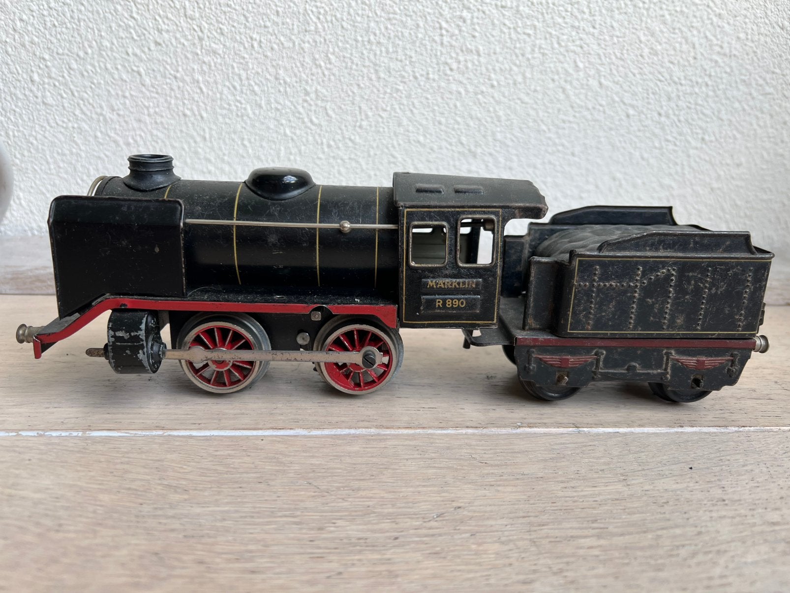 Märklin R890 antieke blikken opwindtrein spoor 0, Ophalen of Verzenden