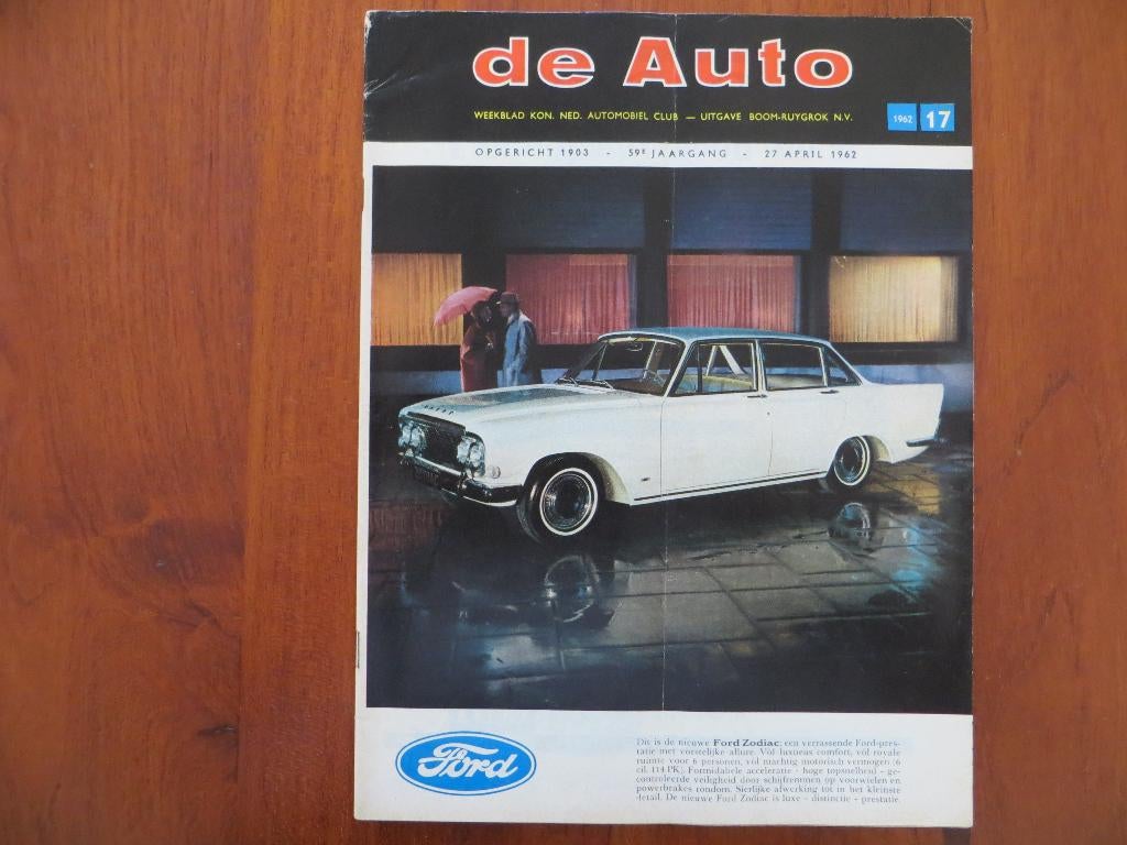 De Auto nr. 17 1962 Chrysler Turbine-auto’s, GP Nederland, Boeken, Ophalen of Verzenden, Zo goed als nieuw, Overige merken