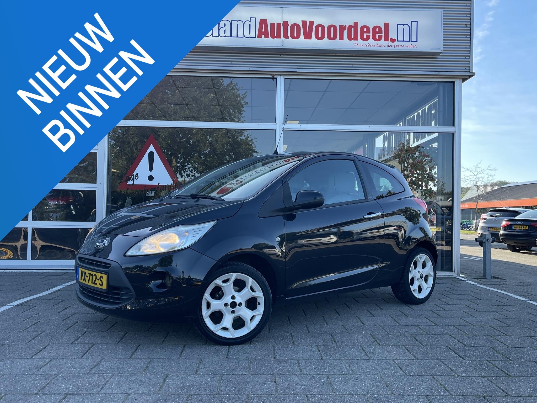 Ford Ka 1.2 Cool&Sound /Airco/Lichtmetalen velgen/APK 11-202, Voorwielaandrijving, Stof, Gebruikt, 1242 cc
