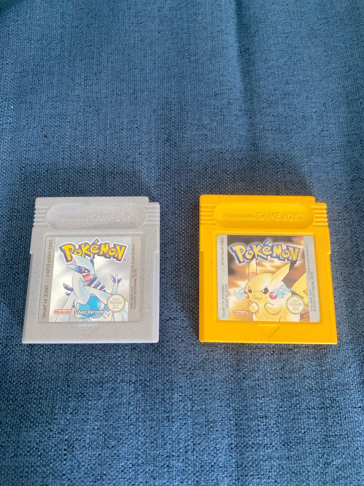 Orinele Pokémon Silver & Yellow Version Game Boy Color games, Gebruikt, 1 speler, Ophalen of Verzenden, Role Playing Game (Rpg)