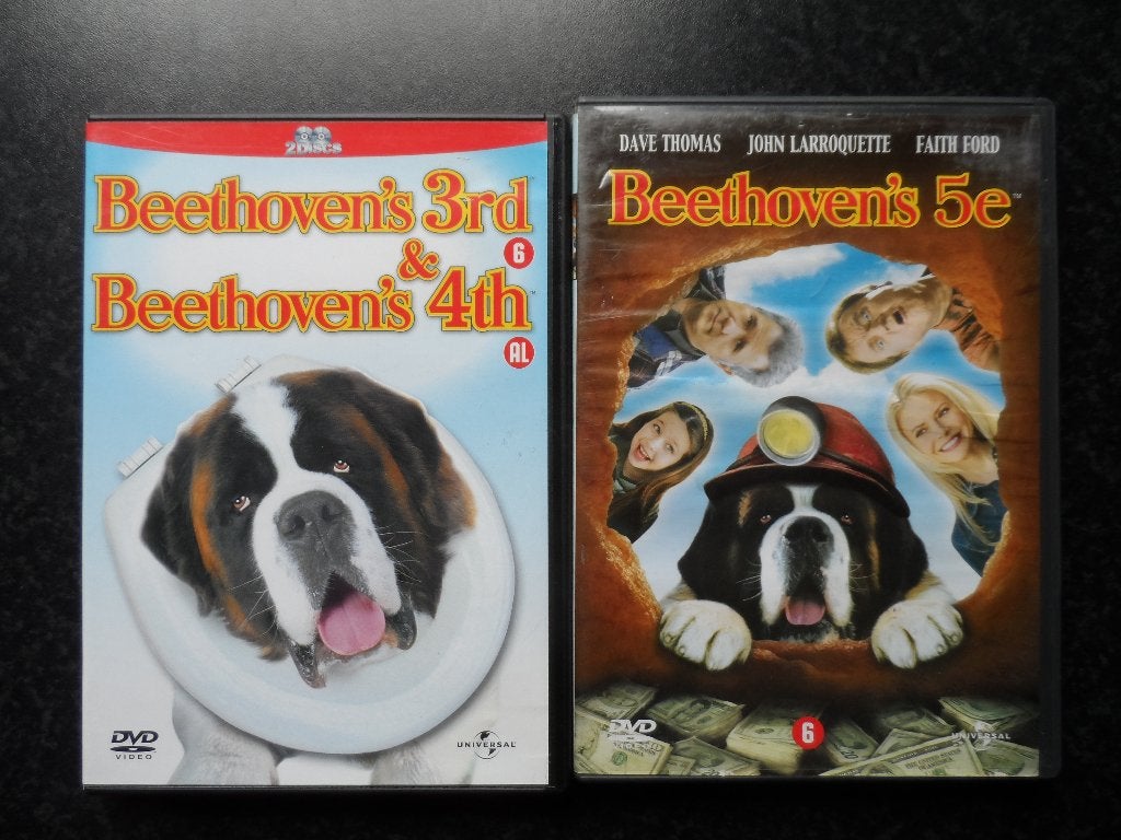 DVD's Beethoven 2 X, Avontuur, Ophalen of Verzenden, Zo goed als nieuw, Vanaf 6 jaar