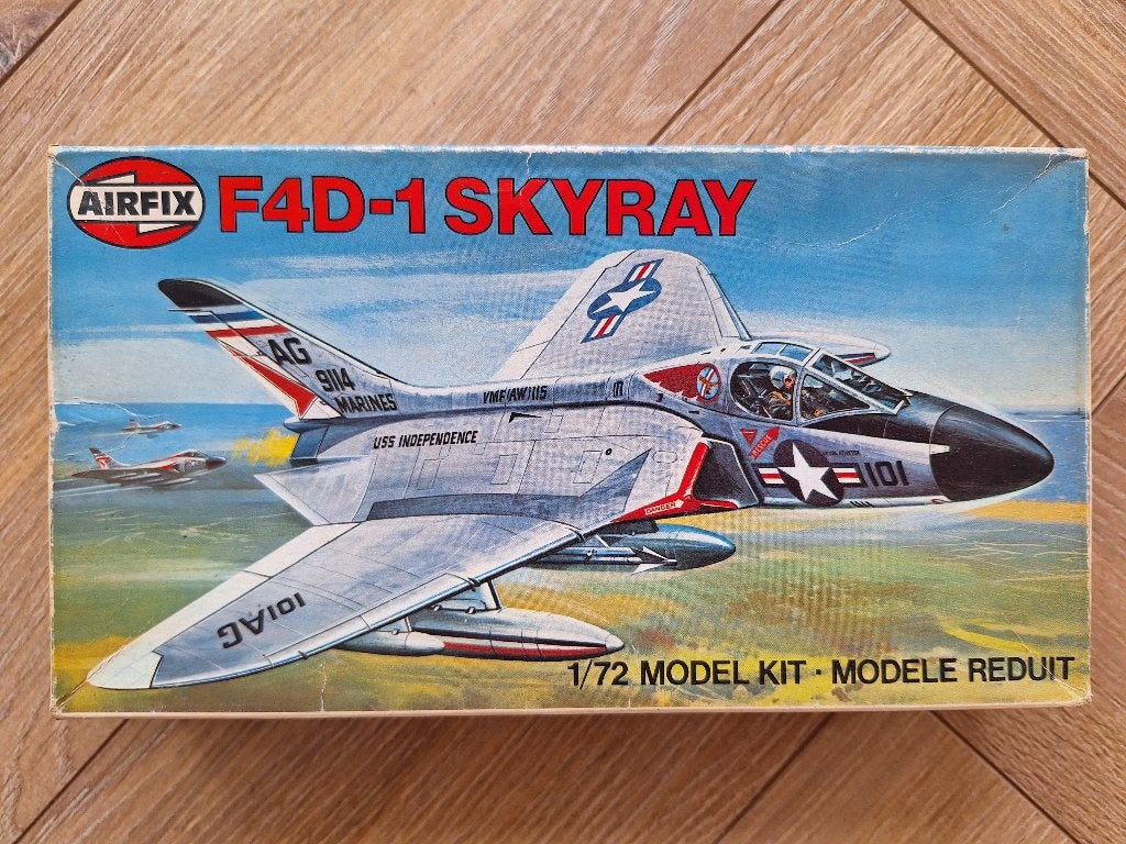 1:72 1/72 Airfix Douglas F4D-1 Skyray, Overige merken, 1:72 tot 1:144, Ophalen of Verzenden, Zo goed als nieuw