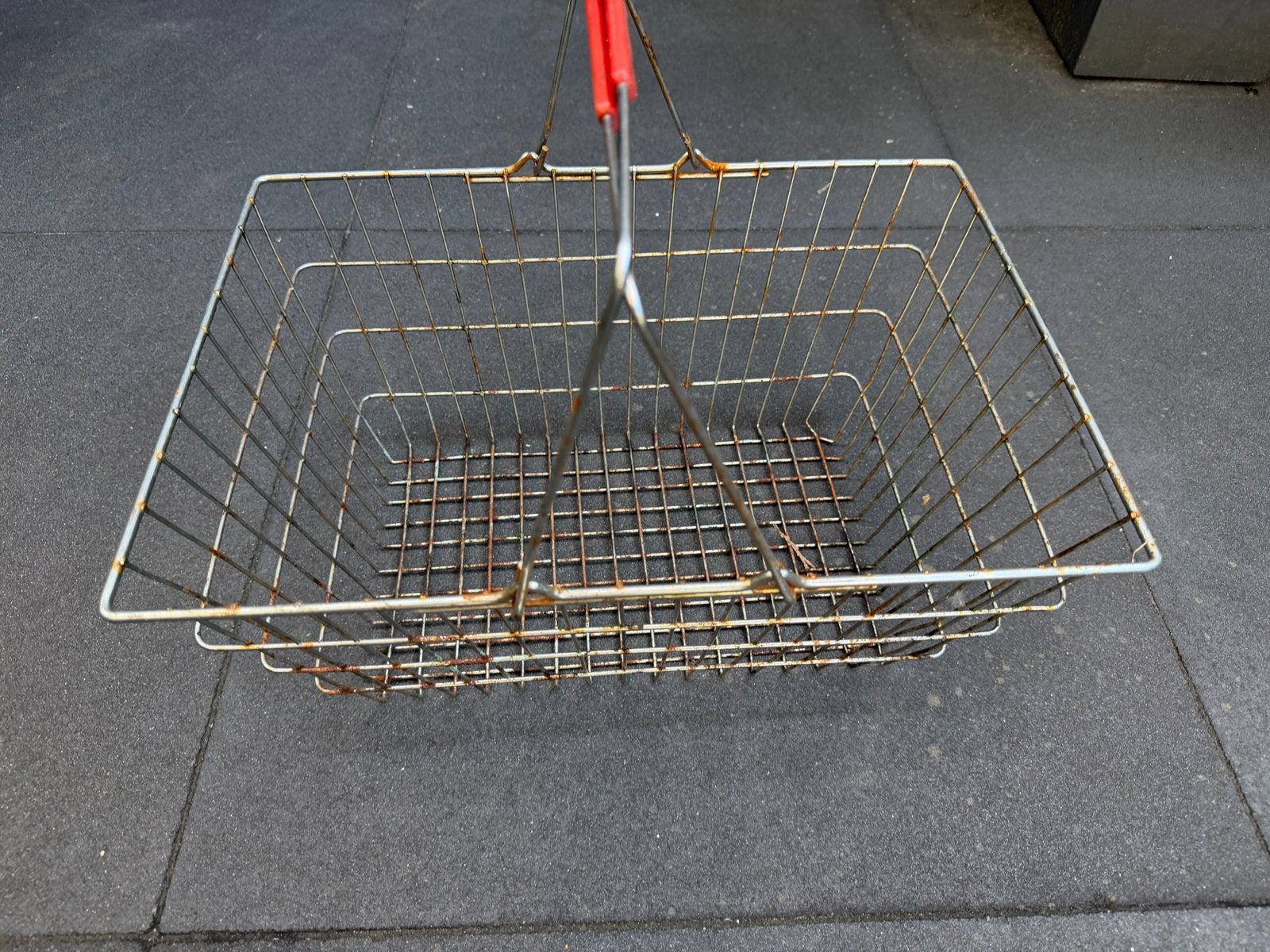 Vintage boodschappen mand van ijzer, Ophalen of Verzenden