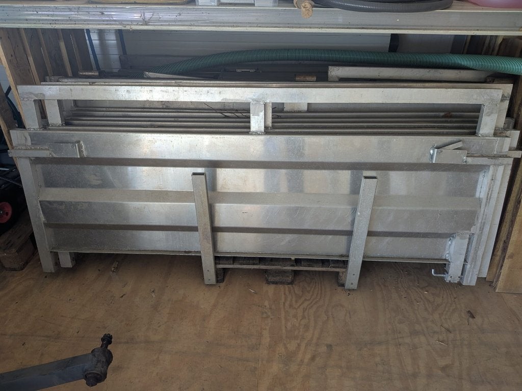 aluminium hek, Ophalen, Gebruikt