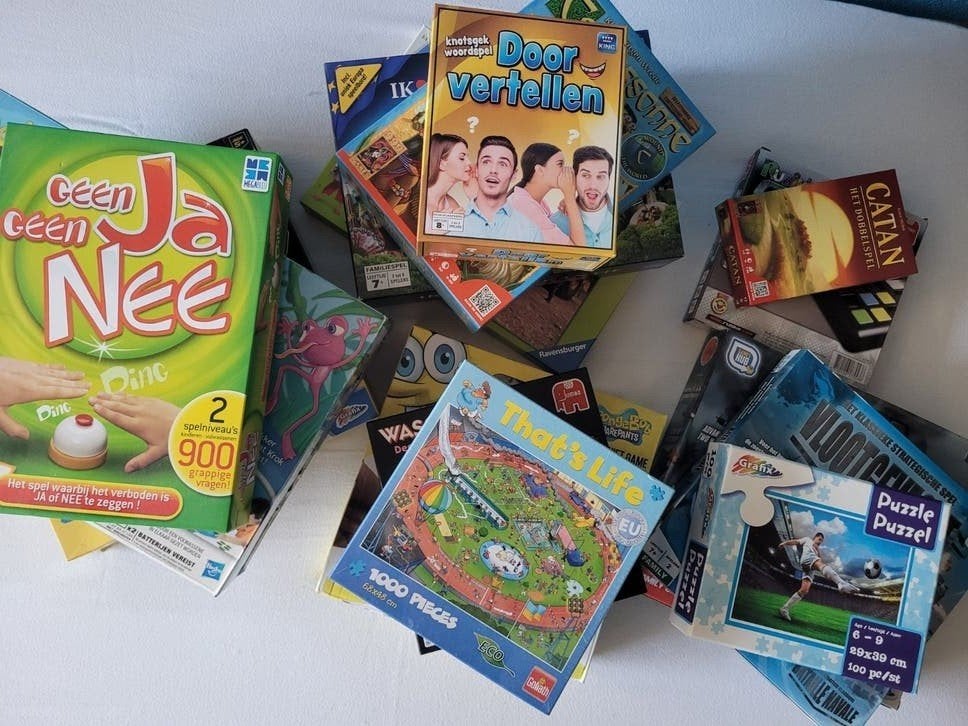 Grote collectie bordspellen en puzzels, Hobby en Vrije tijd, Gezelschapsspellen | Bordspellen, Ophalen of Verzenden, Gebruikt