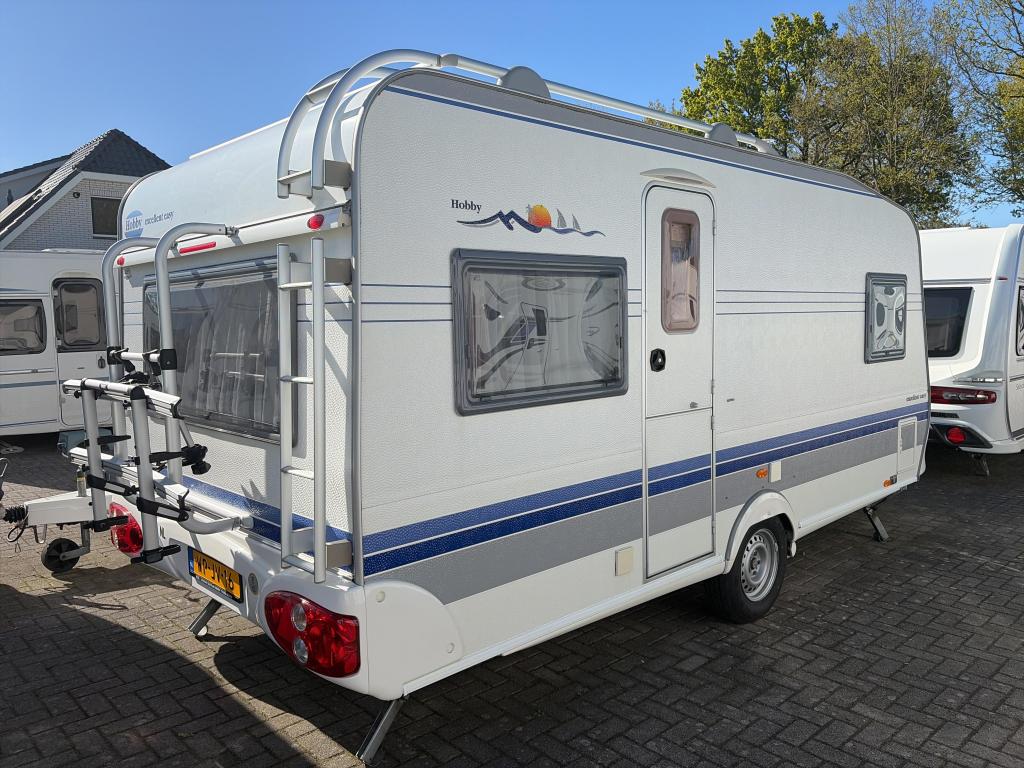 Hobby Excellent Easy 460 UFE Mover/Voortent/Fietsdr., Caravans en Kamperen, Caravans, Schokbreker, Rondzit, Hobby, Bedrijf
