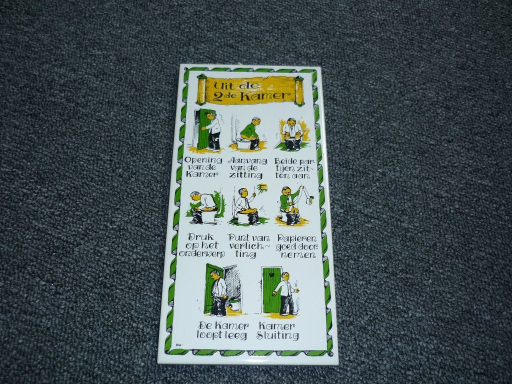 tegeltje met tekst, Huis en Inrichting, Ophalen of Verzenden, Zo goed als nieuw