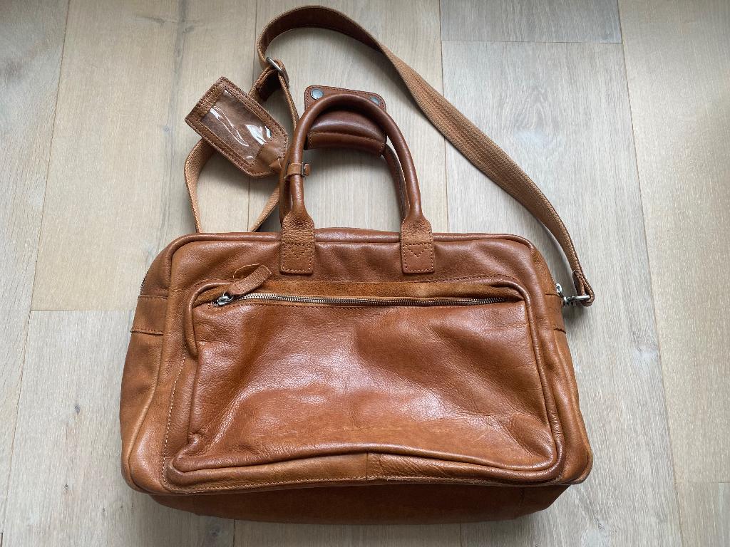 Cowboysbag schoudertas, Overige merken, Gebruikt, Bruin, Ophalen of Verzenden