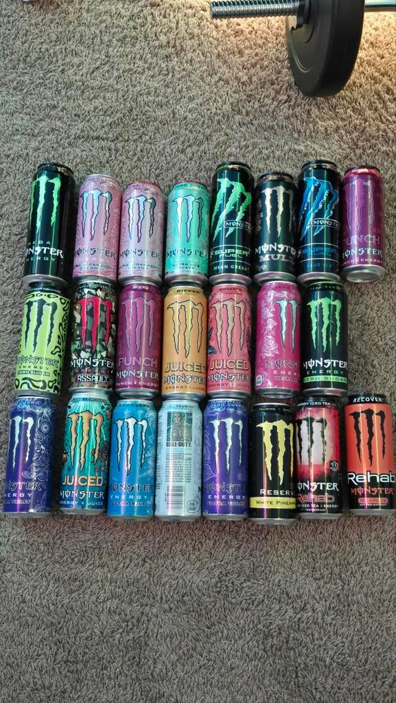 Monster Energy Blikjes Collectie. Veel verschillende landen., Ophalen of Verzenden