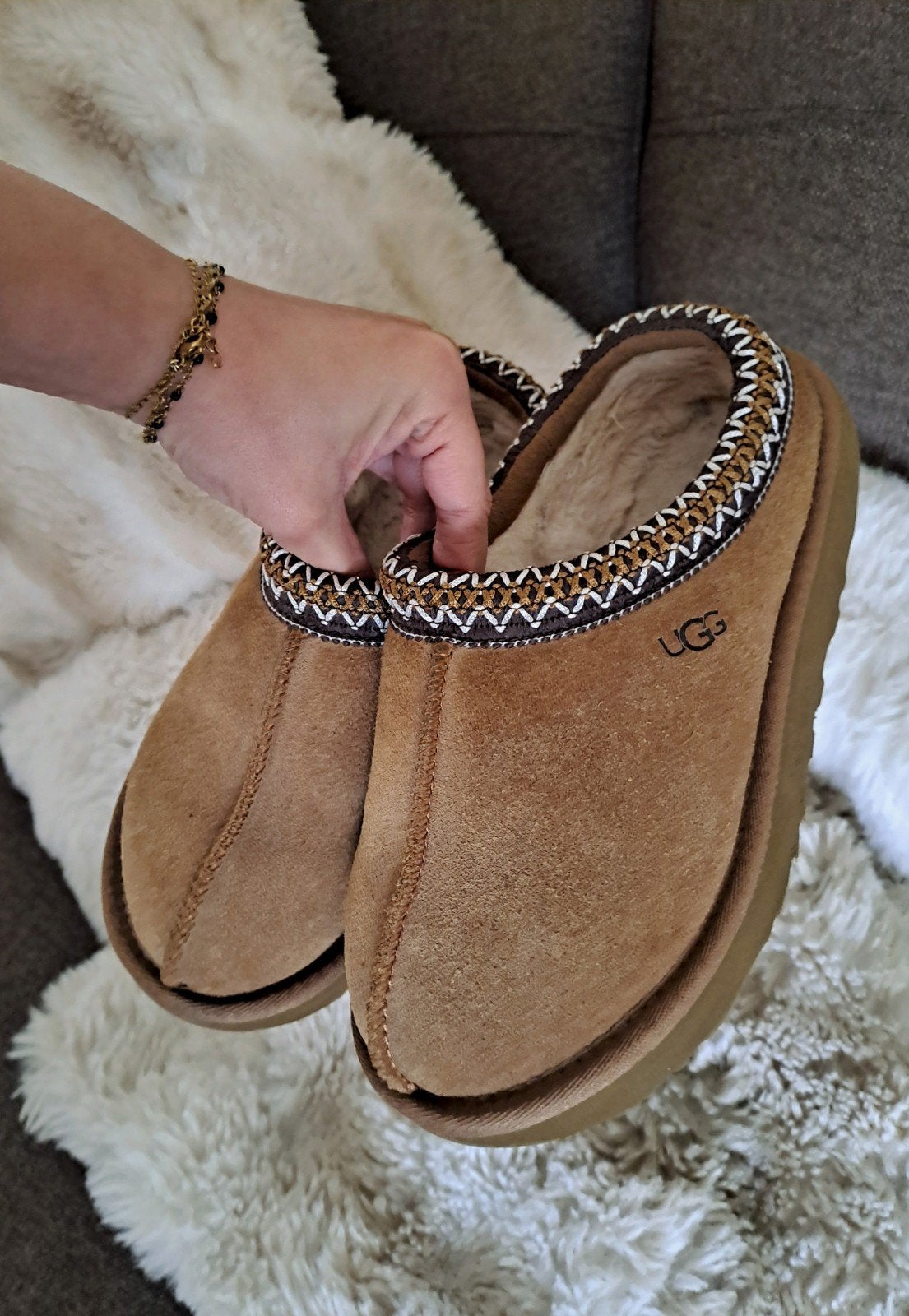Ugg Tasman!, UGG, Bruin, Instappers, Ophalen of Verzenden