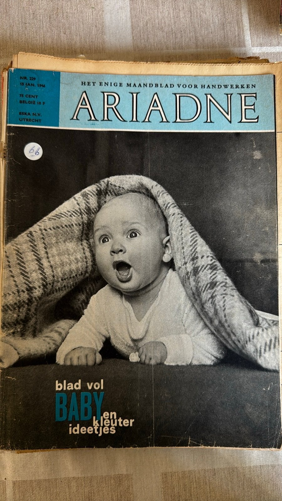 Ariadne Handwerken - complete jaargang 1966, Boeken, Ophalen of Verzenden, Gelezen, Overige typen