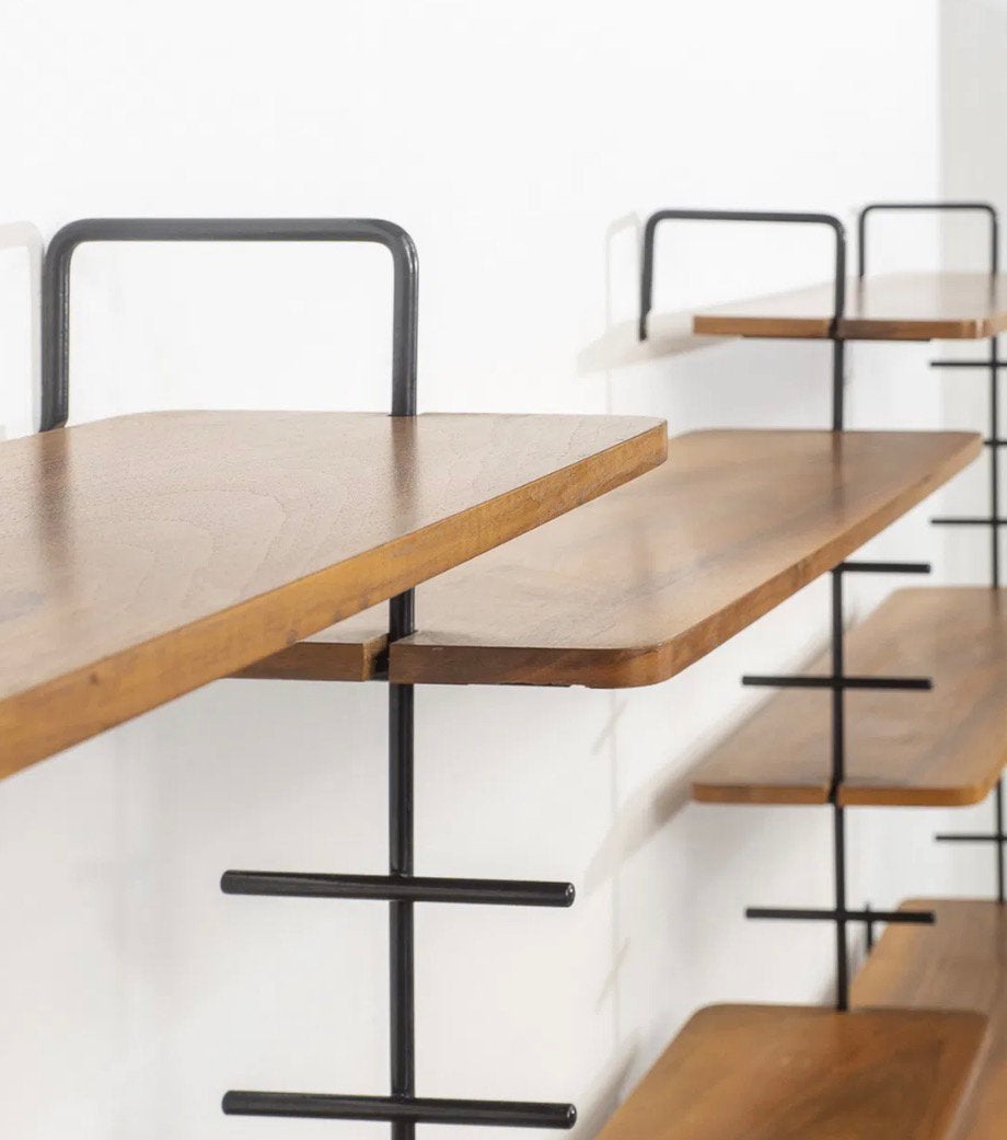 Teak wandplanksystemen Mid Century Deens design String Cado, Verzenden, Zo goed als nieuw