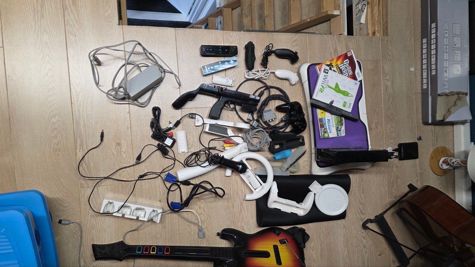 Wii Console met accessoires, controllers en games, Spelcomputers en Games, Spelcomputers | Nintendo Wii, Gebruikt, Met 3 controllers of meer