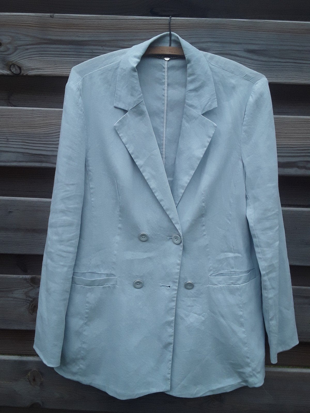 Blazer mat 40 Marccain, Ophalen, Zo goed als nieuw, Maat 38/40 (M), Blauw