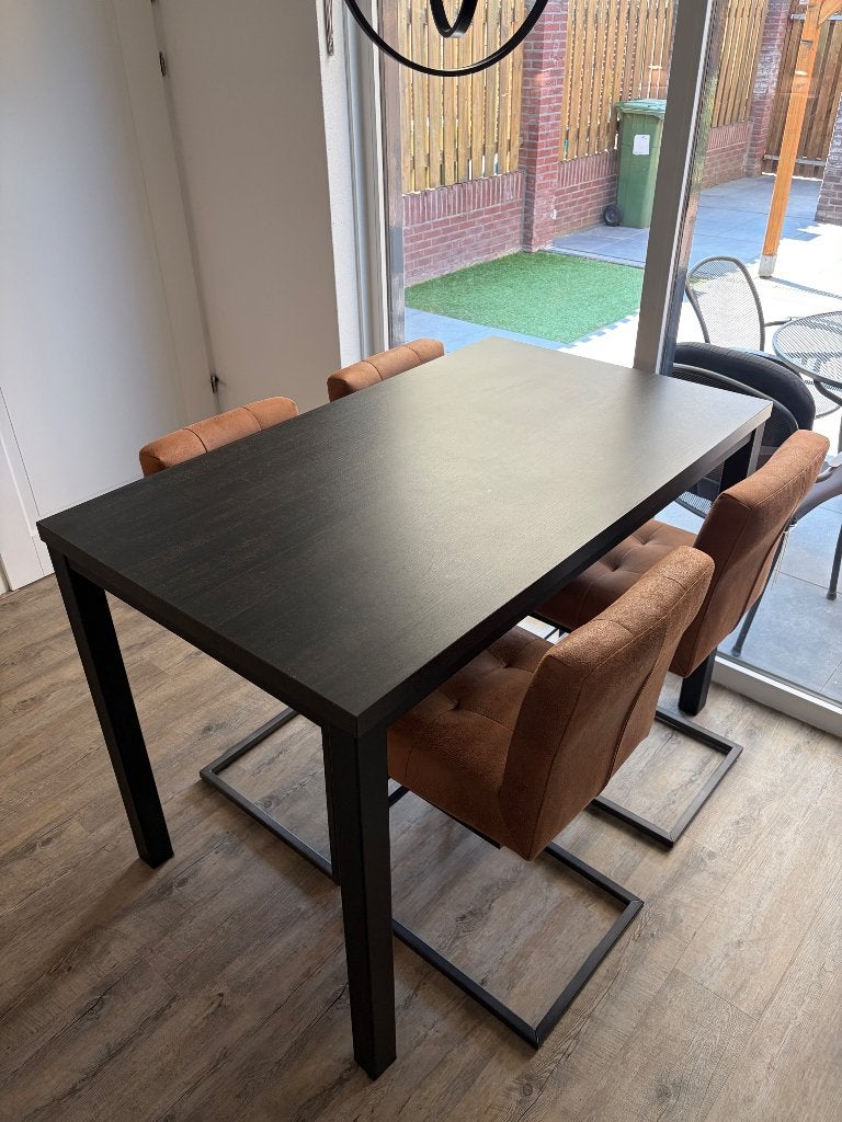 Henders & Hazel arcade bartafel inclusief stoelen, Ophalen, 100 tot 150 cm, 50 tot 100 cm, Zo goed als nieuw