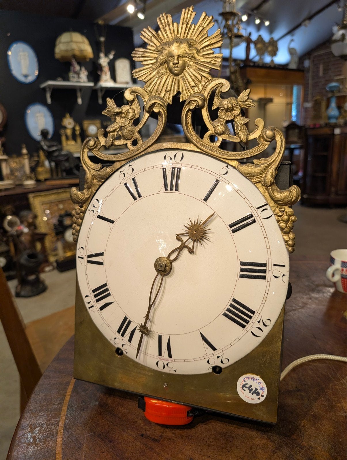 antieke Franse comtoise klok. €470, Ophalen
