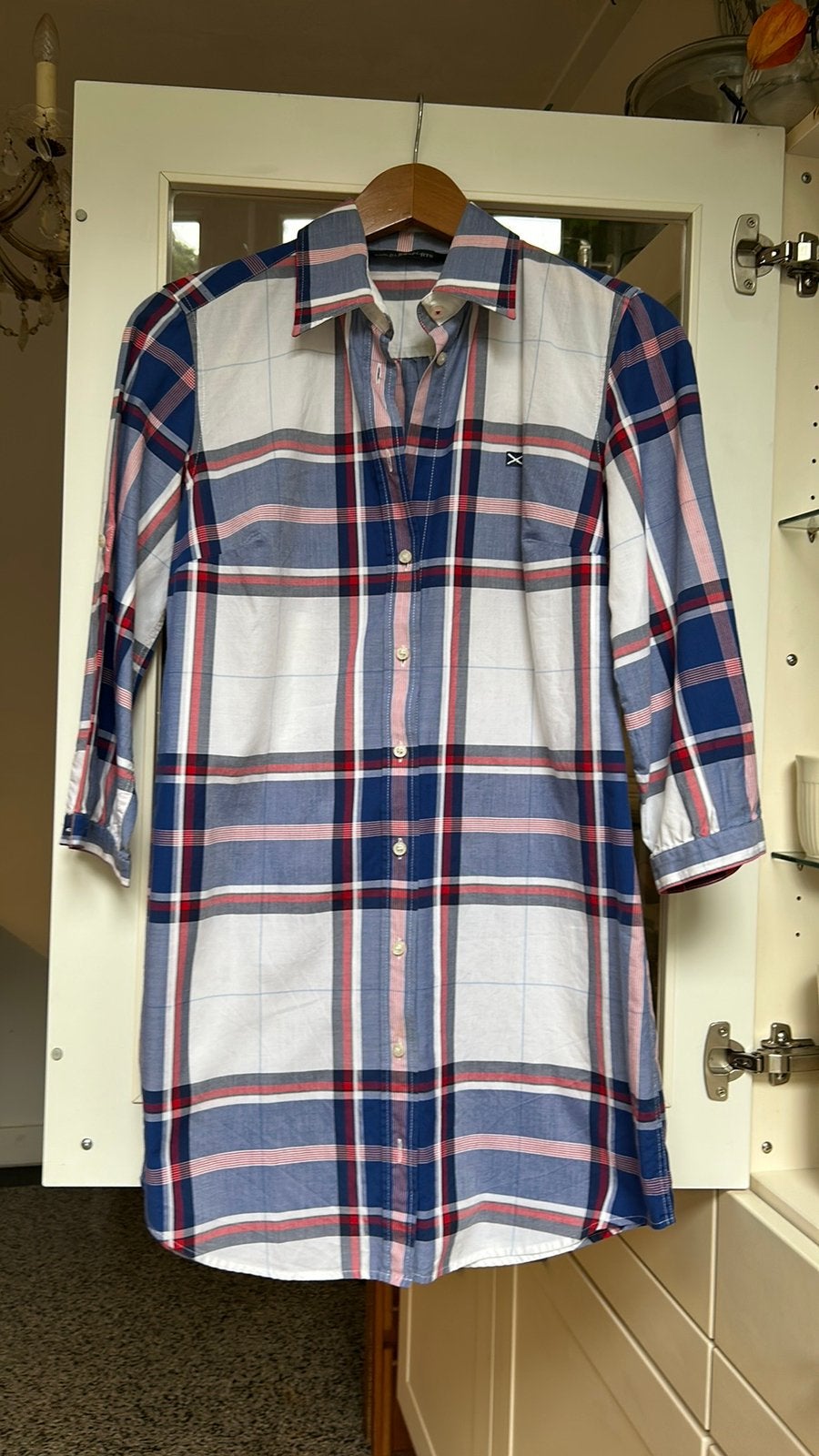 SCAPA-SPORTS blouse/tuniek 100% katoen mt 38 nieuwstaat, Ophalen of Verzenden, Nieuw, Maat 38/40 (M), Blauw