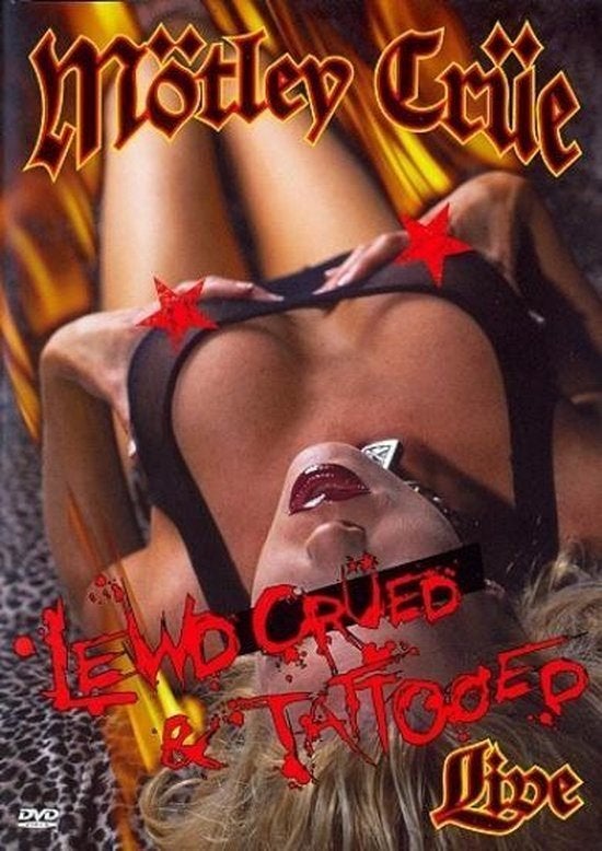 DVD MOTLEY CRUE LEWD CRUED AND TATTOOED LIVE SEXY GIRLS, Vanaf 16 jaar, Verzenden, Zo goed als nieuw, Concert