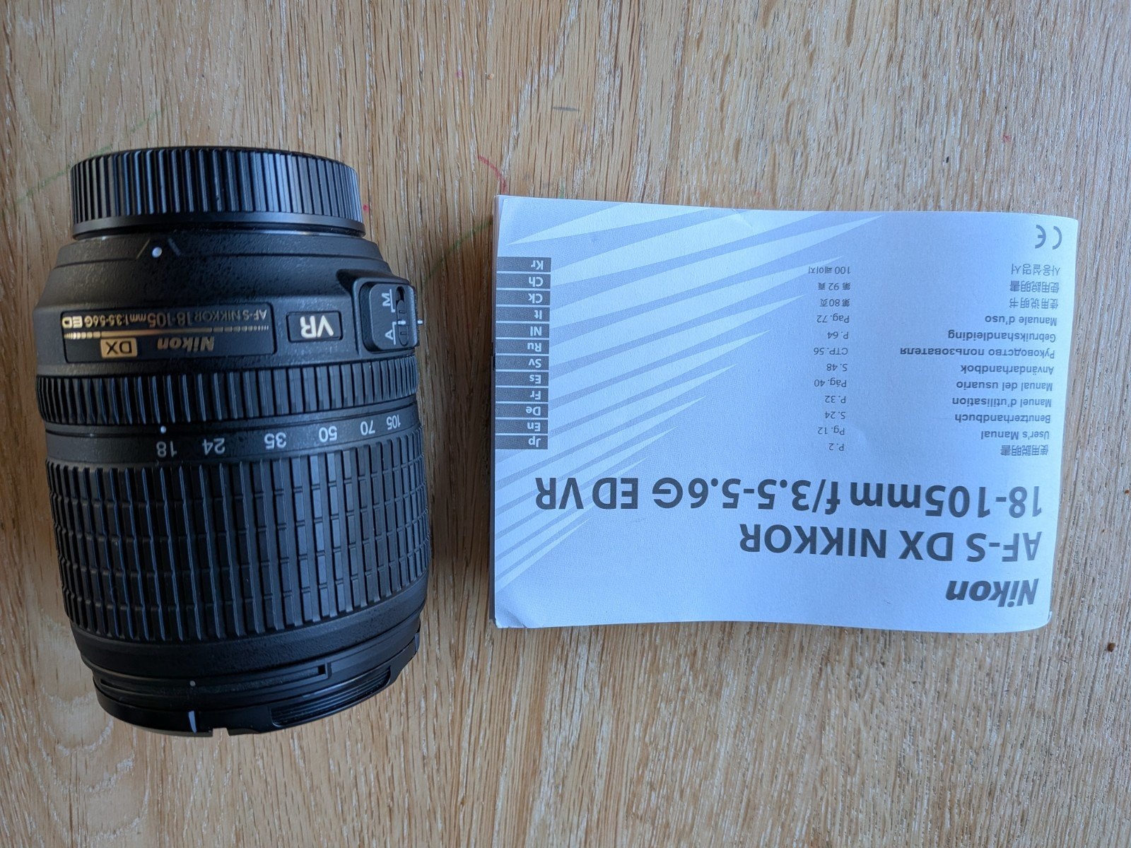 Nikon AF-S DX NIKKOR 18-105mm f/3.5-5.6G ED VR lens, Ophalen, Nikon, Zo goed als nieuw, Zoom