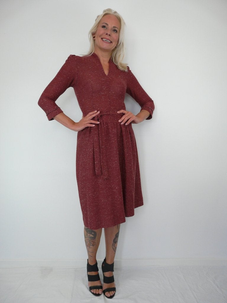 *Abfab Vintage 70's Jurk 36*, Lacella, Ophalen of Verzenden, Zo goed als nieuw, Knielengte