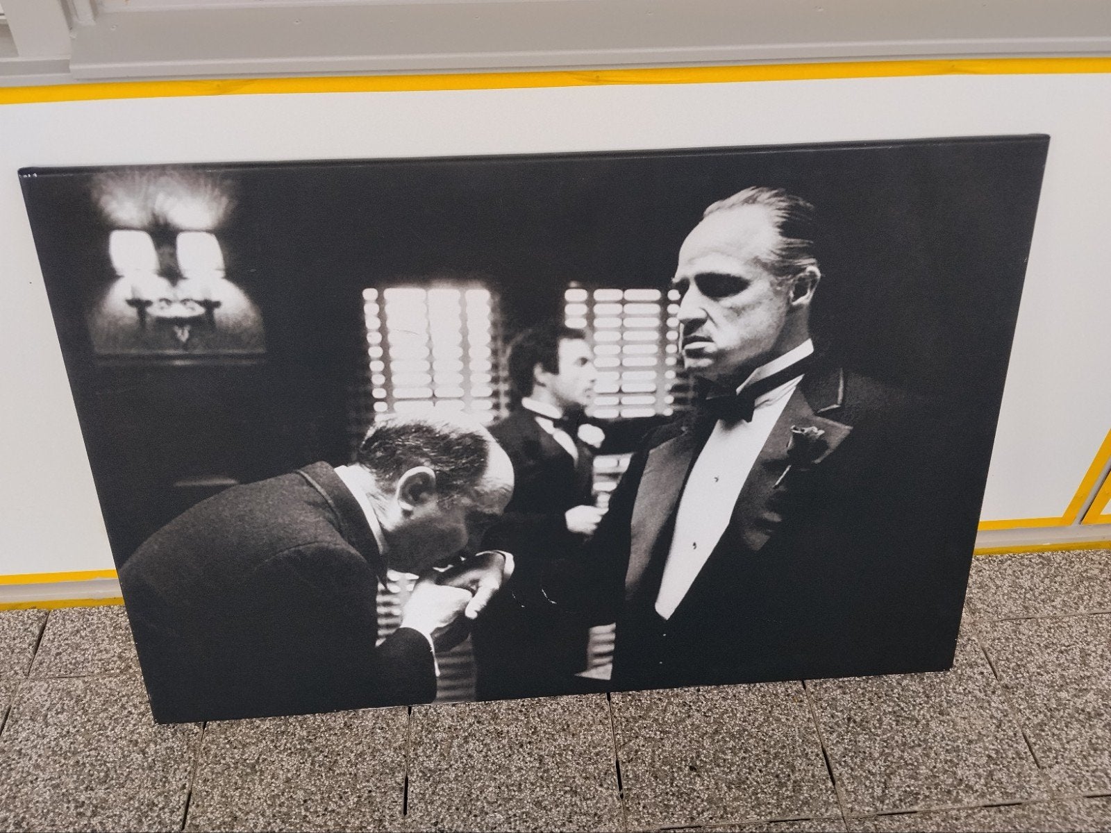 The Godfather canvas, Huis en Inrichting, Overige typen, Ophalen of Verzenden, Zo goed als nieuw, 100 tot 125 cm
