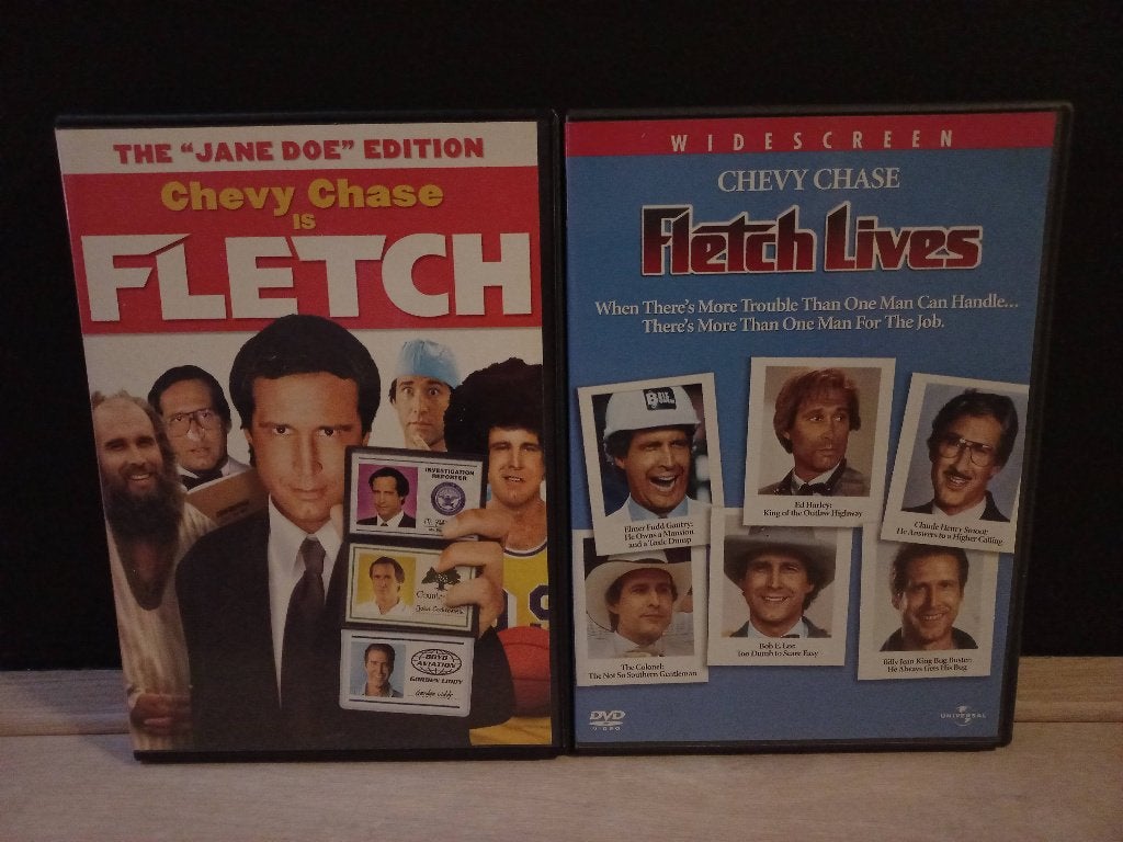 Fletch (1985) + Fletch Lives (1989) 2xDVD SET Chevy Chase, Alle leeftijden, Ophalen of Verzenden, Zo goed als nieuw, Komedie