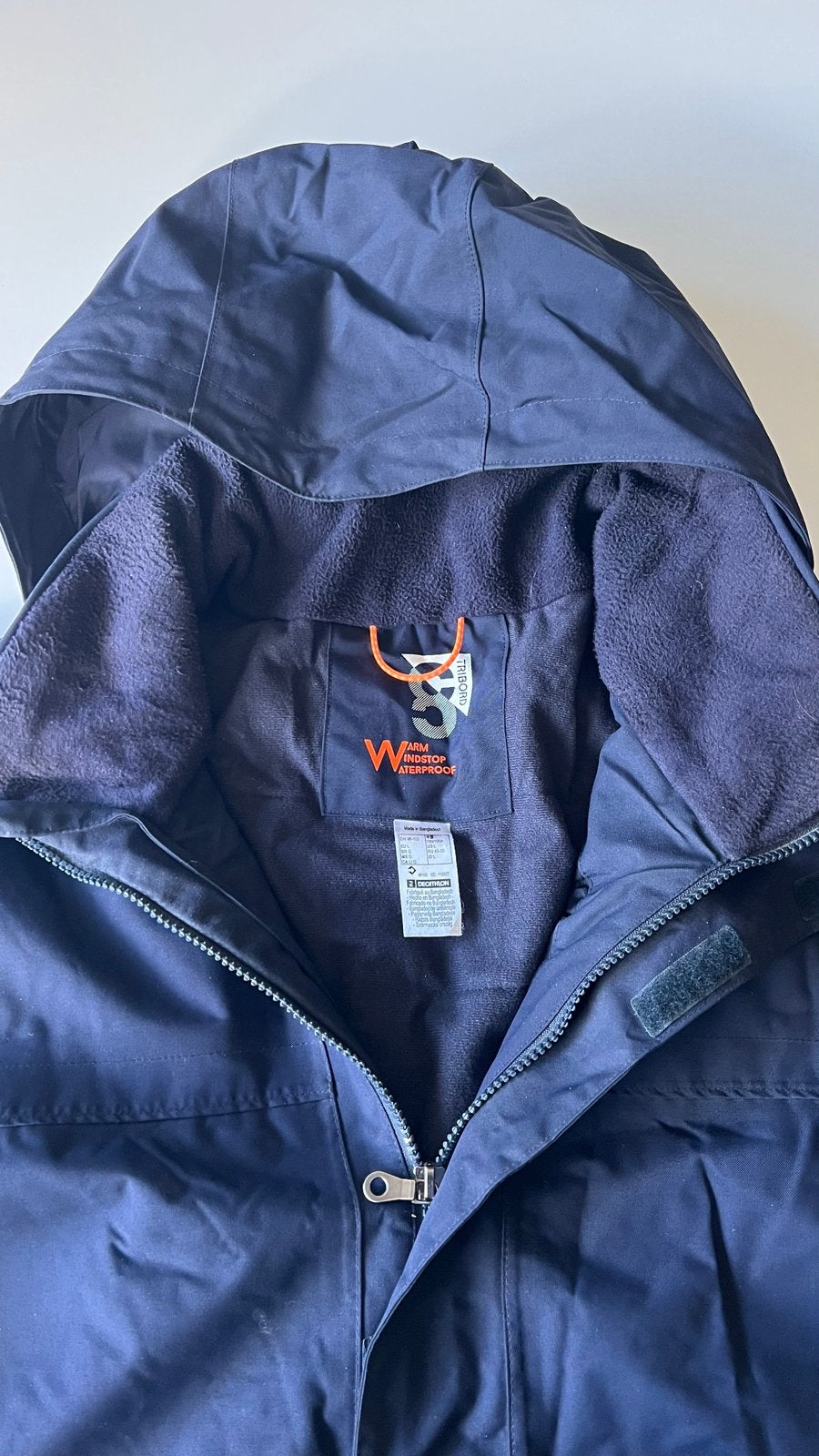 TRIBORD Zeiljas Warm Windstop Waterproof Maat L, Ophalen of Verzenden, Zo goed als nieuw, Zeiljack