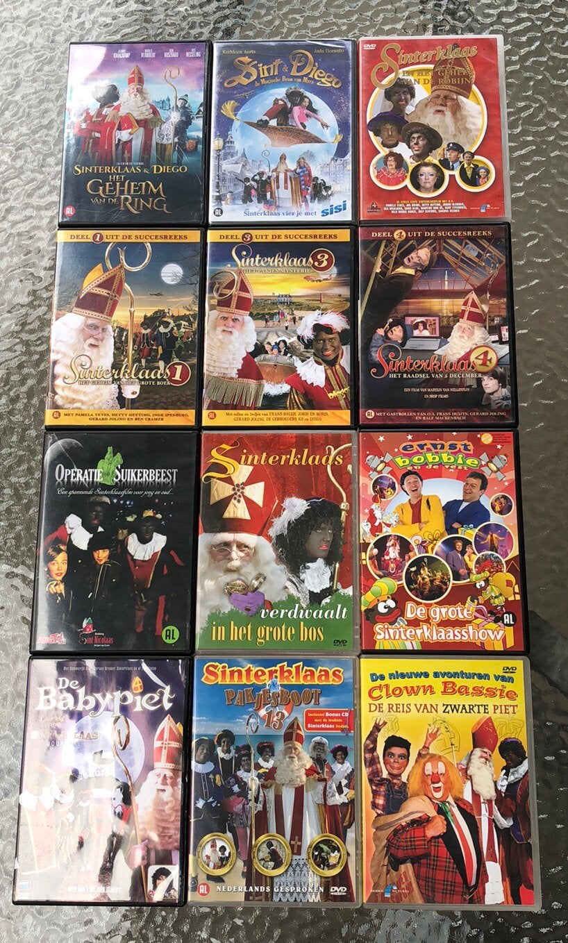 12 sinterklaas dvd’s zgan, Avontuur, Alle leeftijden, Zo goed als nieuw, Box/collectie