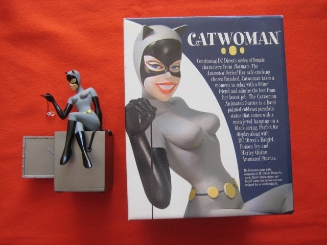 Batman animated Catwoman statue beeld figuur, Ophalen of Verzenden, Zo goed als nieuw, Beeldje, Replica of Model
