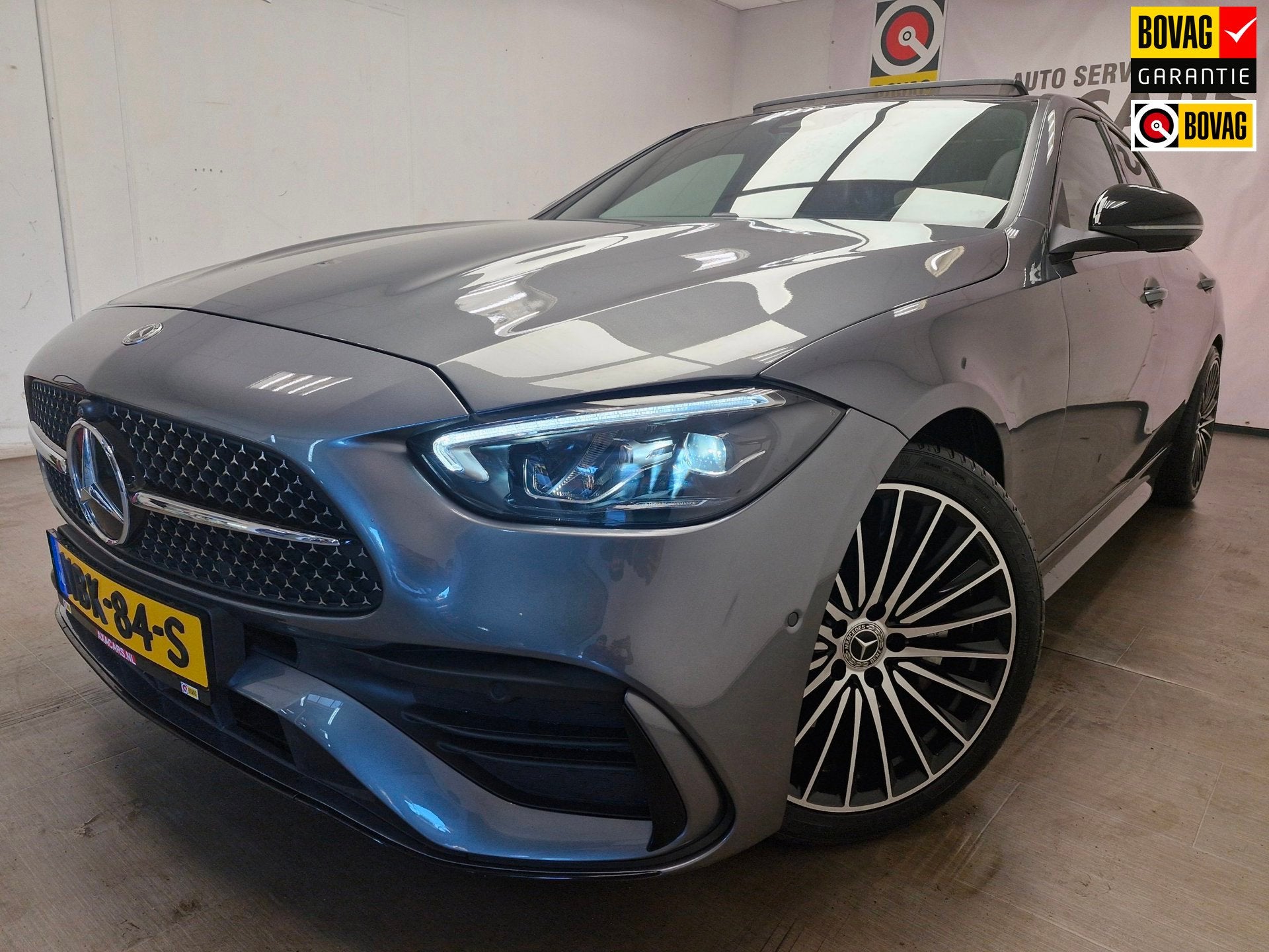 Mercedes-Benz C-klasse 180 AMG Line |Night|2X AMG LINE ! PAN, Automaat, Dealer onderhouden, Achterwielaandrijving, Euro 6