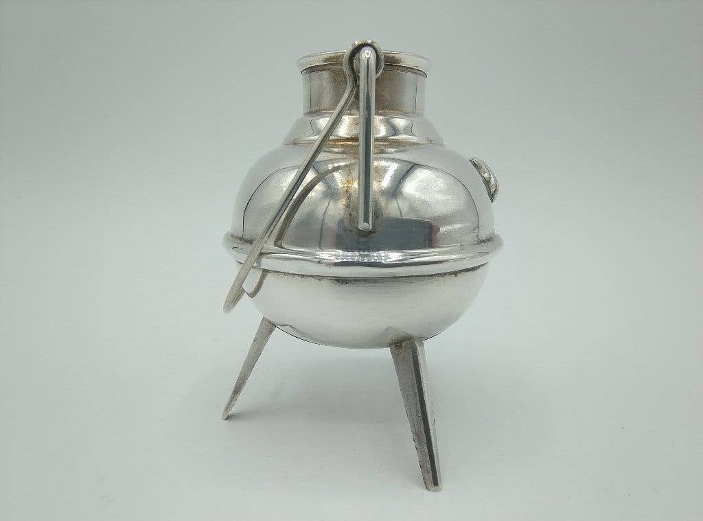 Zilveren miniatuur ketel, Spanje, 20e eeuws