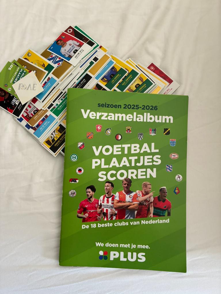 ️ voetbalplaatjes PLUS supermarkt 25/26 eredivisie, Ophalen of Verzenden, Overige binnenlandse clubs, Poster, Plaatje of Sticker